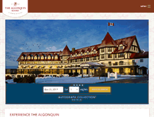 Tablet Screenshot of algonquinresort.com